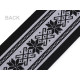 Decorative elastic / insert width 10 cm - Black (20 Meters)