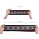 Decorative elastic / insert width 10 cm - Black (20 Meters)