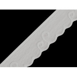 Guma bieliźniana / lamówka miękka szerokość 25 mm - Off white (1 Metr)