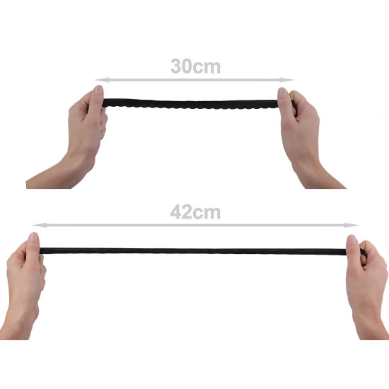 Guma jemná lemovacia zdobená šírka 11 mm - Čierna (1 Meter) Guma jemná lemovacia zdobená šírka 11 mm - Čierna (1 Meter)