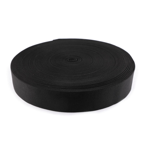 Guma extra hrubá šírka 50 mm - Čierna (25 Metre)