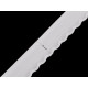 Wäsche-/einfassgummi fein, verziert, breite 25 mm - Schwarz (1 Meter)