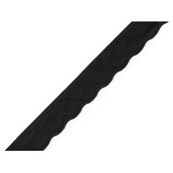 Guma bieliźniana / lamówka miękka szerokość 11 mm - Czarny (1 Metr)