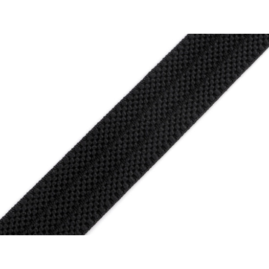 Suspender / belt elastic, extra strong, width 25 mm - Black (1 Meter) Suspender / belt elastic, extra strong, width 25 mm - Black (1 Meter)