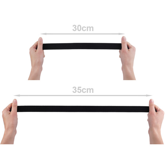 Suspender / belt elastic, extra strong, width 25 mm - Black (1 Meter) Suspender / belt elastic, extra strong, width 25 mm - Black (1 Meter)