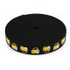 Bretella elasticizzata, larghezza: 35 mm - Nero (20 Metri) Bretella elasticizzata, larghezza: 35 mm - Nero (20 Metri)