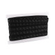 Elastic with silicone, width 25 mm - White (1 Meter)