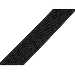 Elastic, width 25 mm - Black (1 Meter)