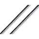 Round elastic band ø2.5 mm resembling a zipper - White (100 Meters) Round elastic band ø2.5 mm resembling a zipper - White (100 Meters)