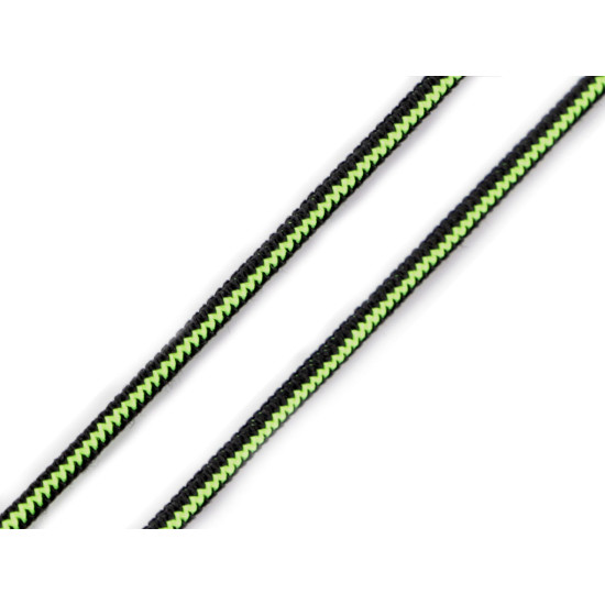 Round elastic band ø2.5 mm resembling a zipper - White (100 Meters) Round elastic band ø2.5 mm resembling a zipper - White (100 Meters)