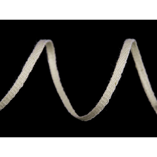 Sznurek bawełniany - troczki szerokość 3 mm - White (90 Metry) Sznurek bawełniany - troczki szerokość 3 mm - White (90 Metry)