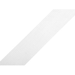 Taśma bawełniana szerokość 30mm wyrób czeski - White (25 Metry)