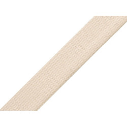 Cotton webbing width 20 mm - Ecru light (25 Meters)