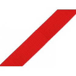 Gurtband aus polypropylen, breite 20 mm - Rot (25 Meter)