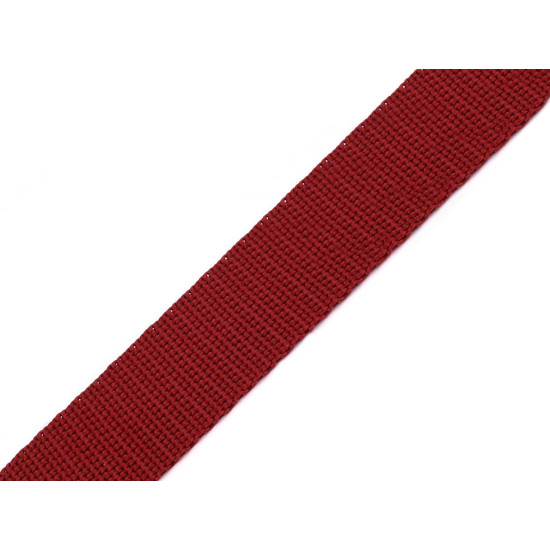 Gurtband aus polypropylen, breite 20 mm - Rot (25 Meter) Gurtband aus polypropylen, breite 20 mm - Rot (25 Meter)