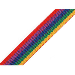 Gurtband aus polypropylen, breite 25 mm - Multicolor (100 Meter)