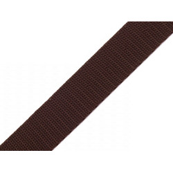 Gurtband aus polypropylen, breite 25 mm - Dunkelbraun (100 Meter)