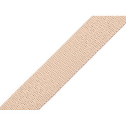 Gurtband aus polypropylen, breite 25 mm - Hellbeige (100 Meter)