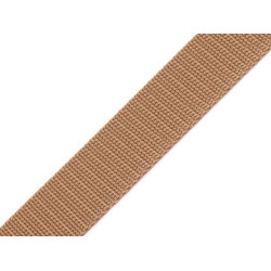 Gurtband aus polypropylen, breite 25 mm - Naturbraun (100 Meter)