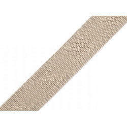 Gurtband aus polypropylen, breite 25 mm - Beige (100 Meter)