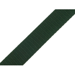 Gurtband aus polypropylen, breite 25 mm - Moosgrün (100 Meter)