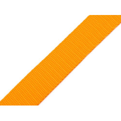 Gurtband aus polypropylen, breite 25 mm - Orange-gelb (100 Meter)