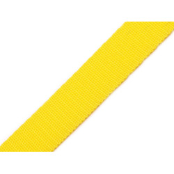 Gurtband aus polypropylen, breite 25 mm - Gelb (100 Meter)