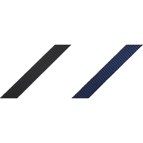 Polypropylene webbing / strap, width 10 mm - Blue dark (25 Meters) Polypropylene webbing / strap, width 10 mm - Blue dark (25 Meters)