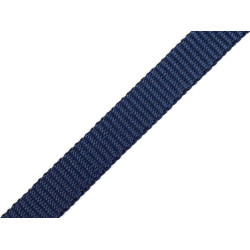 Polypropylene webbing / strap, width 10 mm - Blue dark (100 Meters)