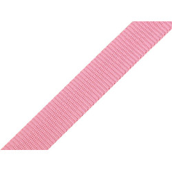 Polypropylene webbing / strap, width 15 mm - Pink (100 Meters)
