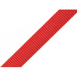 Polypropylene webbing / strap, width 15 mm - Red (100 Meters)