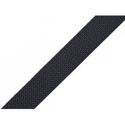 Polypropylene webbing / strap, width 15 mm - Dark grey (5 Meters)