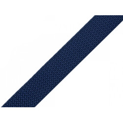 Polypropylene webbing / strap, width 15 mm - Blue dark (100 Meters)