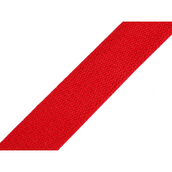 Taśma bawełniana szerokość 30 mm - Czerwony (5 Metry) Taśma bawełniana szerokość 30 mm - Czerwony (5 Metry)