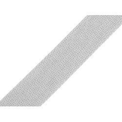 Taśma bawełniana szerokość 30 mm - Jasny popiel (25 Metry)