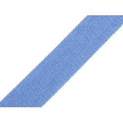 Taśma bawełniana szerokość 30 mm - Niebieski chabrowy (5 Metry)