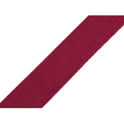 Taśma bawełniana szerokość 30 mm - Jasny bordo (25 Metry)