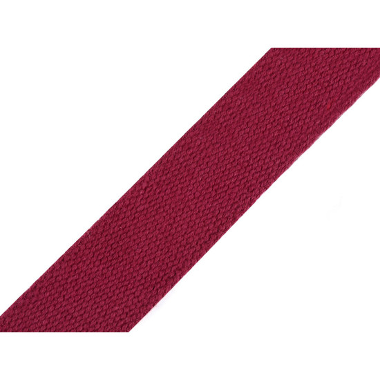 Taśma bawełniana szerokość 30 mm - Czerwony (5 Metry) Taśma bawełniana szerokość 30 mm - Czerwony (5 Metry)