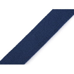 Taśma bawełniana szerokość 30 mm - Niebieski (25 Metry)