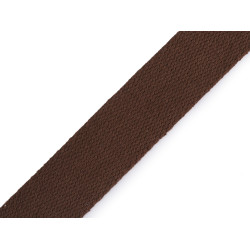 Taśma bawełniana szerokość 30 mm - Brązowy kawowy (25 Metry)