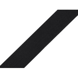 Baumwollband breite 25 mm - Schwarz (25 Meter)