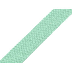 Baumwollband breite 25 mm - Salbeigrün hell (25 Meter)
