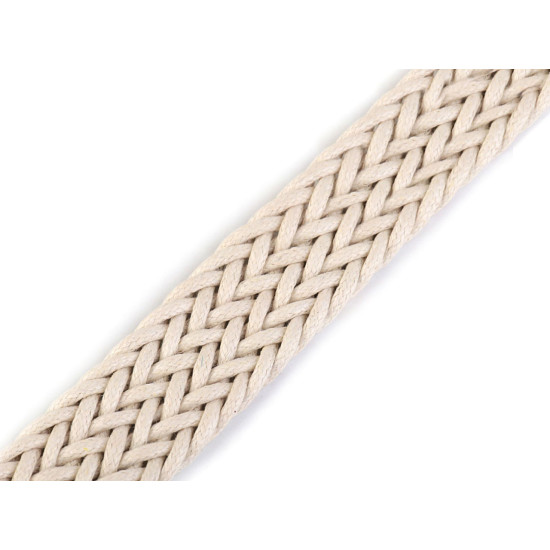 Braided webbing strap width 25 mm - Black (1 Meter) Braided webbing strap width 25 mm - Black (1 Meter)