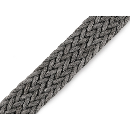 Braided webbing strap width 25 mm - Black (1 Meter) Braided webbing strap width 25 mm - Black (1 Meter)