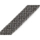 Braided webbing strap width 25 mm - Black (1 Meter) Braided webbing strap width 25 mm - Black (1 Meter)