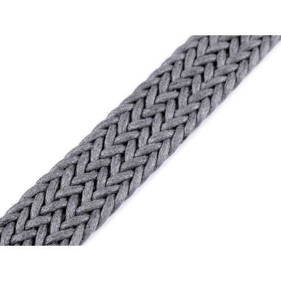 Braided webbing strap width 25 mm - Black (1 Meter) Braided webbing strap width 25 mm - Black (1 Meter)