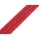 Braided webbing strap width 25 mm - Black (1 Meter) Braided webbing strap width 25 mm - Black (1 Meter)