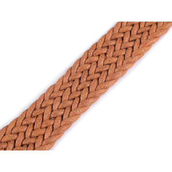 Braided webbing strap width 25 mm - Black (1 Meter) Braided webbing strap width 25 mm - Black (1 Meter)
