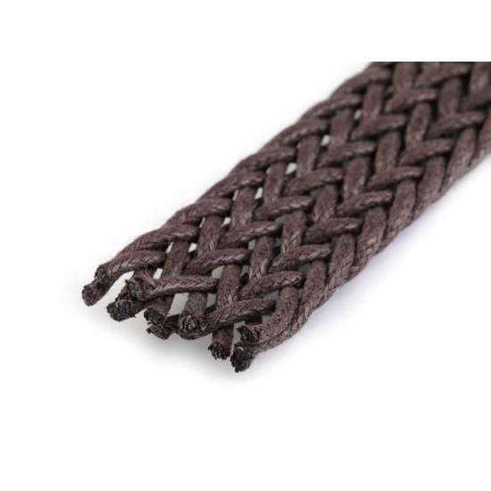 Braided webbing strap width 25 mm - Black (1 Meter) Braided webbing strap width 25 mm - Black (1 Meter)