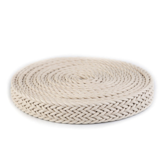 Braided webbing strap width 25 mm - Black (1 Meter) Braided webbing strap width 25 mm - Black (1 Meter)